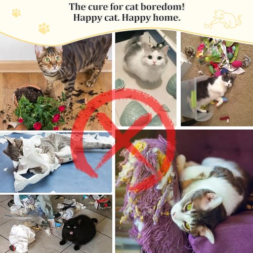 Ownpets 2-in-1 Cat Tunnel Large Lollipop Collapsible Cave Plush,12"D, Beige - color: Beige