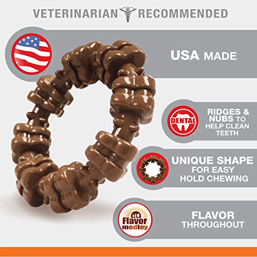 Nylabone Textured Ring Power Chew Toy for X-Large Dogs 50+ lbs - color: Textured Ring, size: X-Large