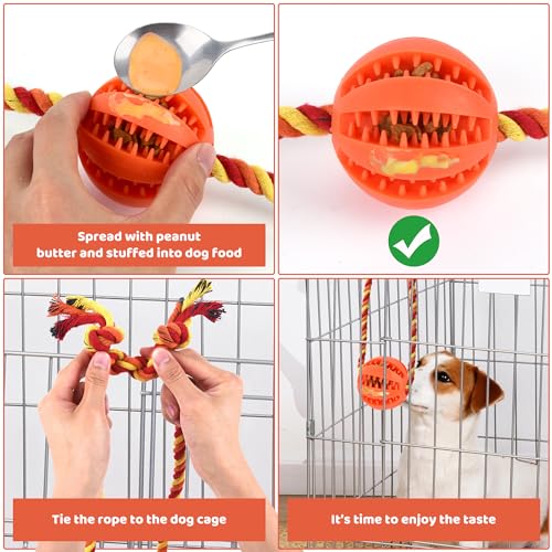 Interactive Dog Toys, Crate Training Aids for Puppies,Orange - color: orange