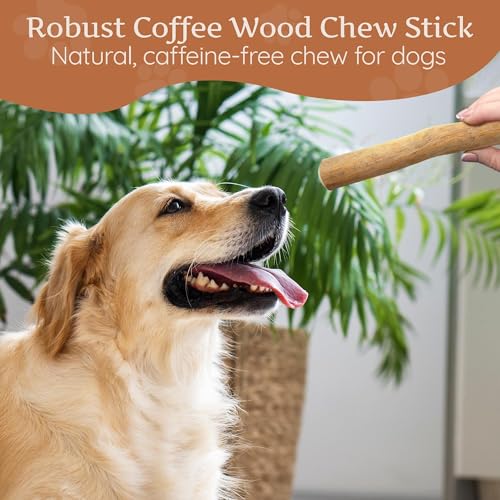 Wildfang® Coffee Wood Dog Chew, Large - Tough Chew Toys for Aggressive Chewers, Dog Teething Toys for Puppies, Training for Chewing Muscles, Coffee Tree Sticks for Large Dogs (55-99 lbs) - size: 7 Ounce (Pack of 1)