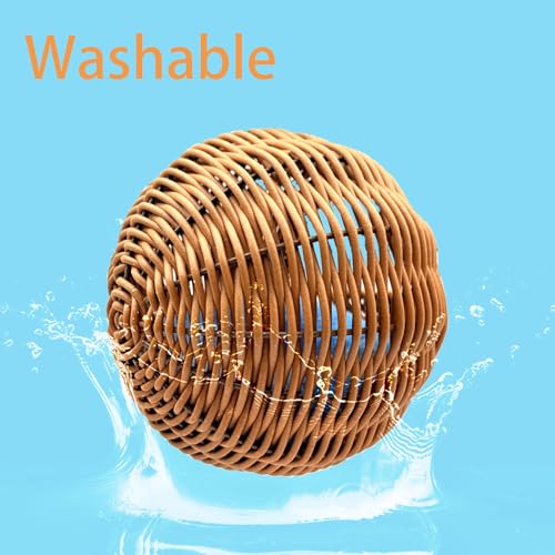 Rattan Bird Nest for Cage Hanging Parakeet Bed Hammock Hideout - style: Half-circular opening