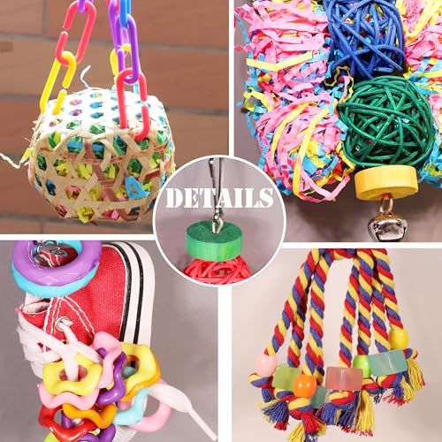 Parrot Parakeet Bird Toys, Cockatiel Budgies Cage Toys