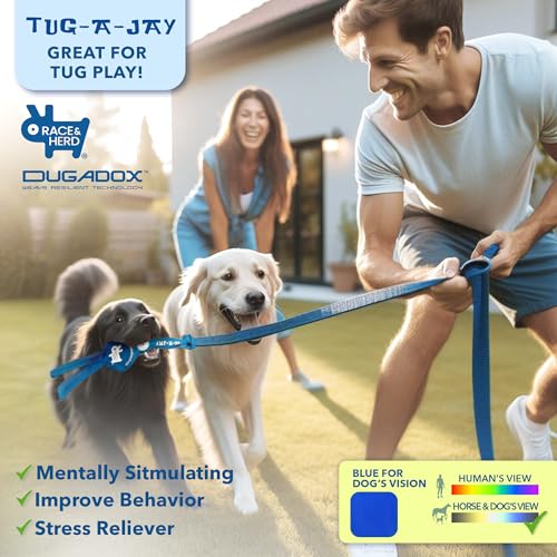 Race&Herd Tug-A-Jay Tether Tug Outdoor Dog Toy — Bungee Tug Rope - color: Tree Tugger