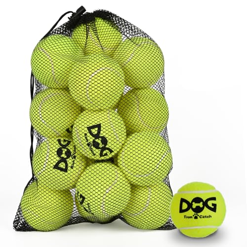 INSUM Squeaky Tennis Balls for Dogs, 2.5 Inch, 20 Pack Squeaky Dog Balls - color: Yellow, size: Medium - 20 Pack