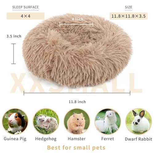 Bunny Bed Rabbit Hideout for Guinea Pig - color: Brown, size: XXXS (11.8" X11.8")