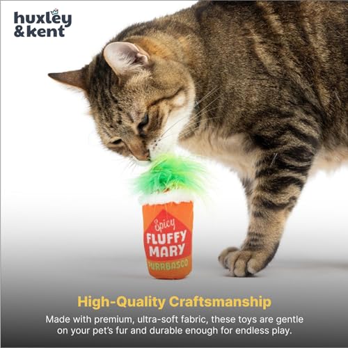 Huxley & Kent Plush Crinkle Catnip Cat Toy, Fluffy Mary, Large - style: Fluffy Mary