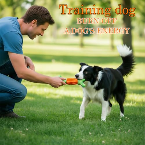 Dog Toys for Aggressive Chewers, Tough Stick Chew Bone - color: 02-orange