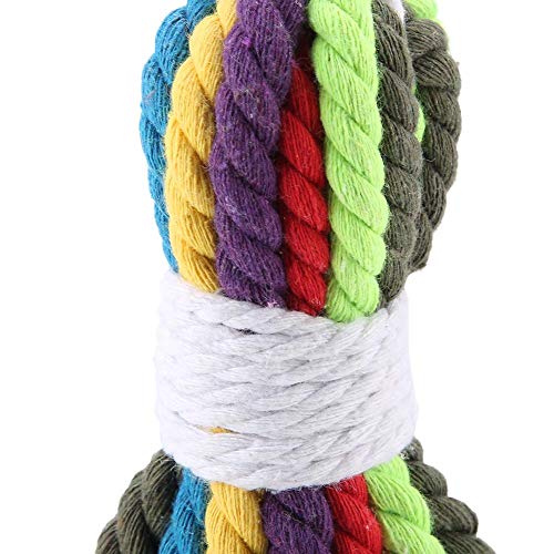 Parrot Rope Toys, Colorful Cotton Rope Shredder Hanging Toy for Cockatiels, Cockatoos, Conure, Lovebird, Macaws, Small Medium Large Birds