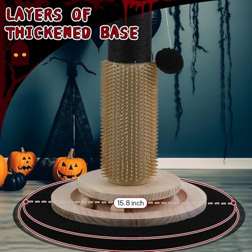 Cat Scratching Posts for Indoor Adults,45'' Tall Heavy Duty Tree Tower - color: black-45inch