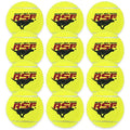 Franklin Sports Ready Set Fetch Squeaker Tennis Ball Dog Toy - 12 Pack - size: Pack of 12, style: Standard 2.7" Yellow