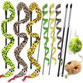 Interactive Cat Toy Wand with Catnip Mouse, Cat Teaser Wand Rainbow String for Bored Indoor Adult Cats and Kittens (8 Pack) - size: 8 Pack Mouse