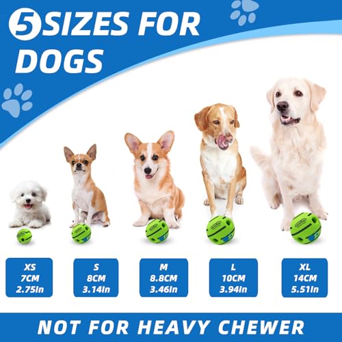 Dog Toys Ball, Interactive, XS, 2.75 in (7 cm) - color: Classic, size: XS 2.75 in (7 cm)