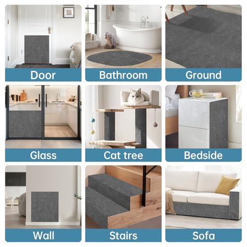 Heavy Duty Cat Scratch Mat for Couch (Dark Gray, 78.7" x 15.8") - color: Dark Gray, size: 78.7" x 15.8"