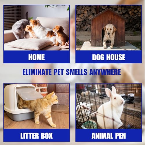SMELLEZE Natural Pet Odor Eliminator Deodorizer Granules - 2 lb. Bottle