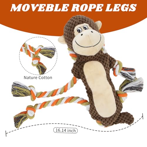Squeaky Monkey Dog Toy for Large Dogs - style: Monkey Shape