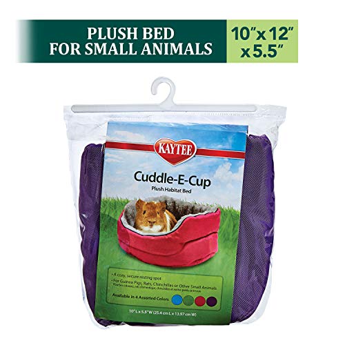 Kaytee Super Sleeper Cuddle-E-Cup Bed for Pet Guinea Pigs, Rats, Chinchillas and Other Small Animals (Pack of 12) - size: 10"l x 12"w x 5.5"h (Pack of 12)