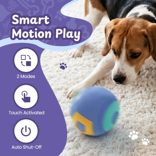 Interactive Dog Toy, Treat-Hiding Geo Bouncing Ball with Shape Pockets - style: Geo Ball