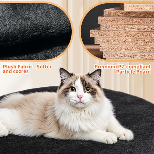 FDW | 54" Cat Tree Tower | Grey | Multi-Level Indoor Activity Center - color: Grey