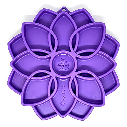 SodaPup Mandala eTray – Durable Slow Feeder Tray Made in USA from Non-Toxic, Pet-Safe, Food Safe Material for Mental Stimulation, Calming, Avoiding Overfeeding, Slow Eating, Healthy Digestion & More - color: eTray Mandala Purple