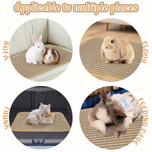 Rabbit Scratching Pad, Sisal Scratching Pad for Bunny, Guinea Pig, Cat. Resting Mats for Cages, Forage Grass Mat Indoor Essentials Accessories - size: TZZB-1PC