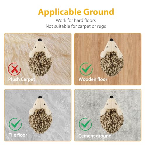 Gigwi Interactive Moving Cat Toy, USB-Charged Squeaky Hedgehog for Cats - color: Updated USB Rechargeable Hedgehog