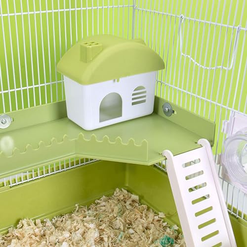 Hamster Play Platform, Plastic Hamster Platform with Ladder, Small Animals Standing Platform, Hamster Stand Platform Toys, Small Animal Cage Standing Platform for Guinea Pig - size: Large