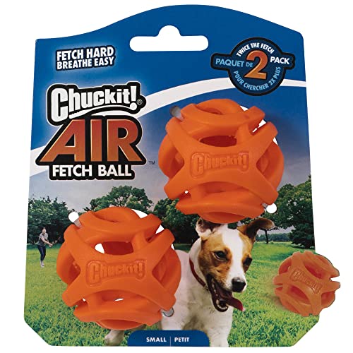 Chuckit! Air Fetch Dog Toy,(2 Inch Diameter), for Dogs 0-20 lbs, Ball - Small (Pack of 12) - size: Ball - Small (Pack of 12)