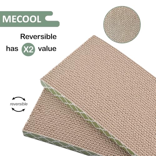 Cat Scratcher Cardboard Scratching Pads Scratch with Catnip 2PCS Reversible Corrugated Cardboard - size: M-2PCS
