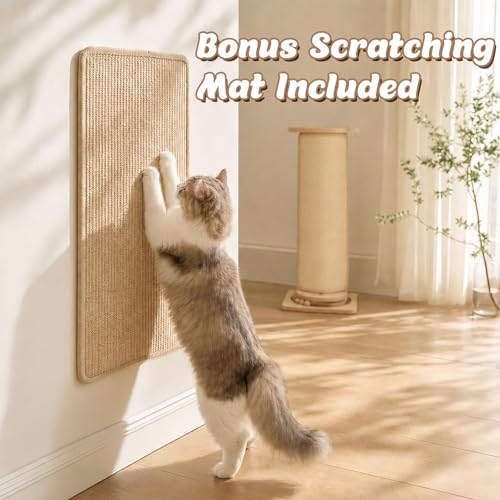 Couch Cat Corner Scratcher with with Interactive Ball Toys, 25'' - color: Classic, size: Outer Corner