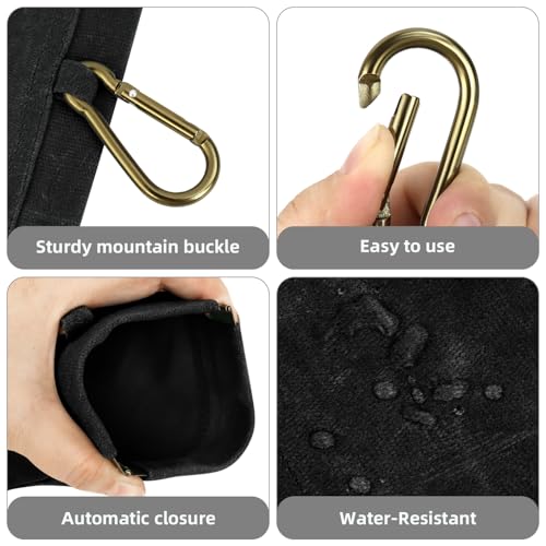 1 Pcs Pocket Pet Training Pouch,Dog Treat Pouch (Black) - color: Black