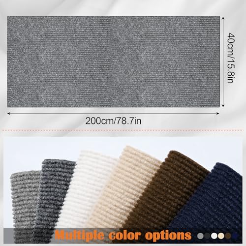 Cat Scratch Furniture Protector - 78.7" x 15.8" Trimmable Self-Adhesive Cats Claws Scratch Pads, Sisal DIY Climbing Couch Protector for Scratch Post Cat Tree Replacement Indoor (Light Gray) - color: Light Gray, size: 15.8" x 78.7"