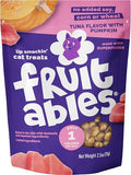 Fruitables Crunchy Cat Treats, Healthy Cat Treats, Tuna & Pumpkin, 2.5oz - size: 2.5 Ounce (Pack of 1), style: Tuna & Pumpkin