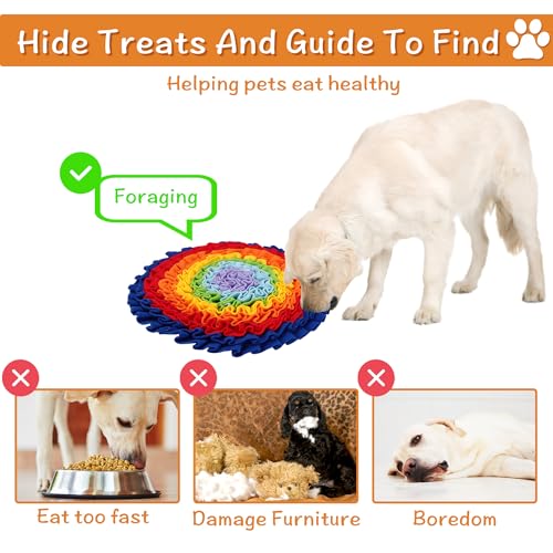 2 Pcs Snuffle Mat for Dogs, Pet Slow Feeding Mats