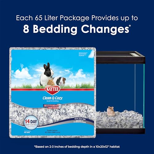 Kaytee Clean & Cozy Extreme Odor Control Hamster Bedding, 65 Liters - size: 65 Liters