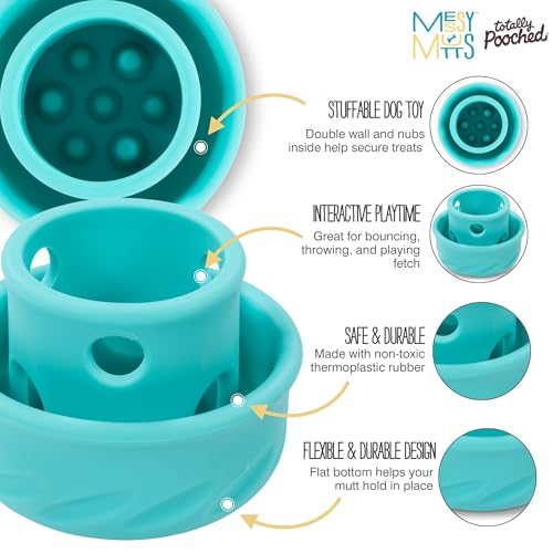 Messy Mutts Totally Pooched Puzzle n Play Mushroom, Small, Teal - color: Teal, size: Small