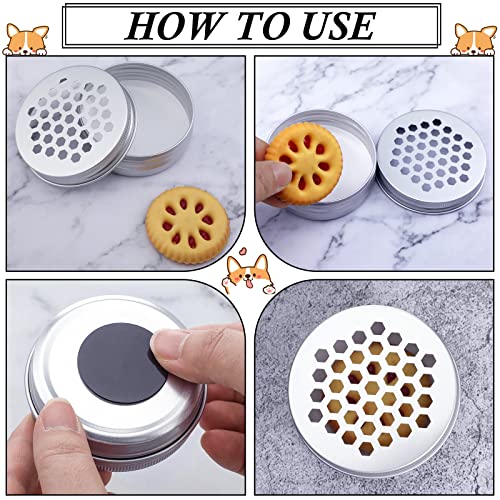 Oudain 12 Pack Dog Scent Work Tins, Hexagon - style: Hexagon