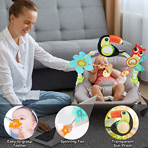Lynncare Baby Arch Toy Adjustable Car Seat Toys Hanging Activity Toys - color: Set3