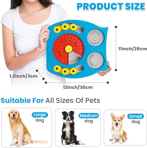 Zonansan Interactive Dog Puzzle Toy, Treat Dispensing Slow Feeder for Dogs - style: Novelty