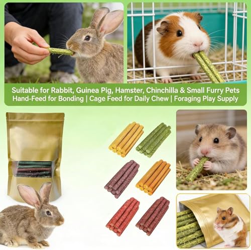 40PCS Chew Treat Rabbit Toys for Teeth Health - color: 40PCS