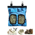 RIOUSSI Guinea Pig Hay Feeder, Hanging Rabbit Hay Feeder Bag. CamoBlue - color: Camoblue