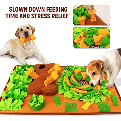 AWOOF Snuffle Mat Dog Enrichment Feeding Mat - color: D
