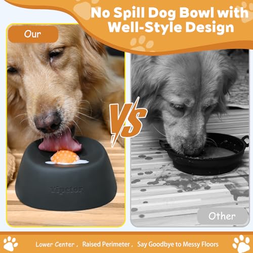 Yipetor Dog Lick Bowl, Rolled Ball-in Slow Feeder Enrichment Puzzle Toys - color: black