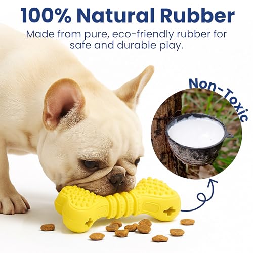 PAWSPIK Bone Treat Dispensing Enrichment Dog Chew Toy