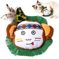 Catnip Interactive Cat Toys Plush Feather Indoor Cats Anxiety Relief Monkey - color: Monkey