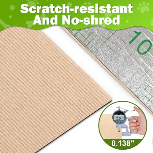 ENONCI 23.6x15.8 Cat Scratcher Mat, Self-Adhesive Cat Scratch Furniture Protector - color: Beige, size: 23.6"x15.8"