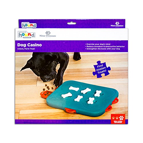 Outward Hound Nina Ottosson Dog Casino Dog Toy Treat Puzzle, 14" - color: Dog Casino (Blue, Orange), size: 1 Count (Pack of 1)