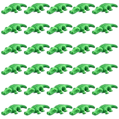 30 Pack Alligator Erasers for Kids,3D Take Apart Animal Eraser Desk Pets for Boys Girls Classroom Prizes,Game Reward,Easter Egg Fillers,Back to School Supplies,Goodie Bag Stuffers,Party Favors - color: Alligator, size: 30 PCS
