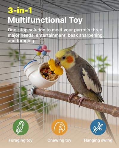 2 PCS Hanging Foraging Chew Toy Interactive Treat Dispenser