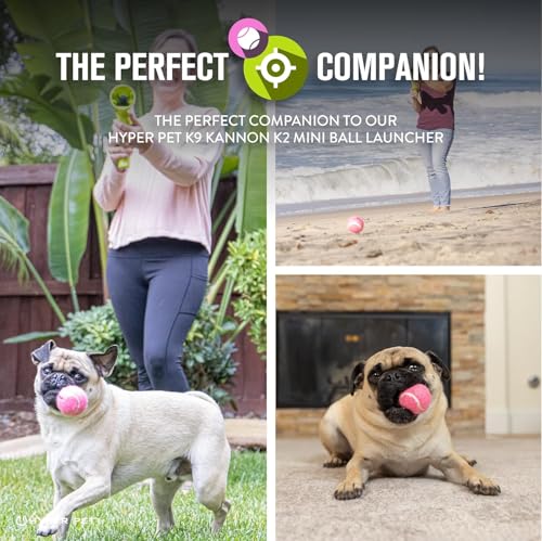 Hyper Pet Mini Extra Small Tennis Balls for Dogs, 1.75 Inch, 8 Pack, Pink - color: Pink, size: MINI 1.75" - 8 Pack