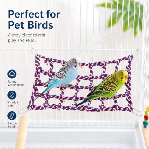2 Pcs Rat Cage Accessories Rat Climbing Rope Net Toy for Cage